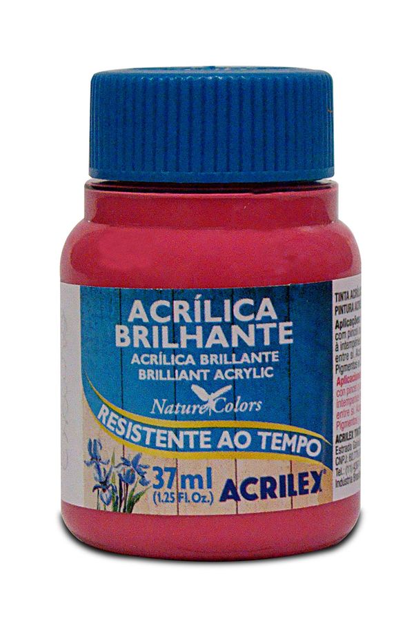 Tinta Acrílica Brilhante 30ml Rosa Escuro