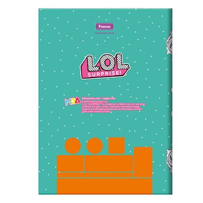 Caderno Brochura Foroni Capa Dura 1/4 Lol Dance - Item Sortido