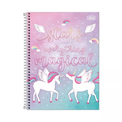 Caderno Universitário Tilibra Espiral Capa Dura Blink 1 Matéria Capas Diversas - Item Sortido