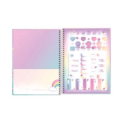 Caderno Universitário Tilibra Espiral Capa Dura Blink 1 Matéria Capas Diversas - Item Sortido