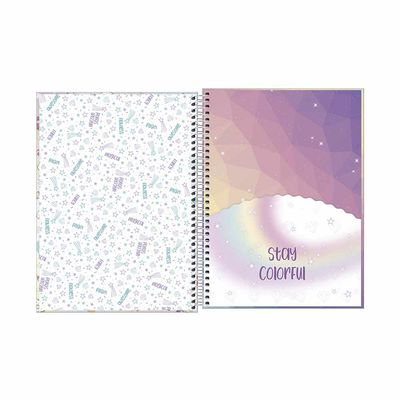 Caderno Universitário Tilibra Espiral Capa Dura Blink 1 Matéria Capas Diversas - Item Sortido