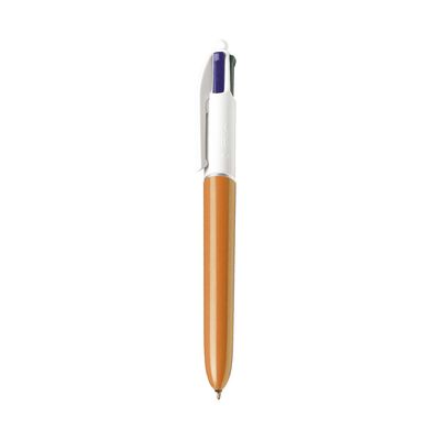 Caneta Esferográfica Bic Fine 4 Cores 0.8mm Laranja