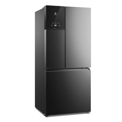 Geladeira Electrolux Frost Free Inverter 590L AutoSense 3 Portas Cor Black Inox Look (IM8B) 127V