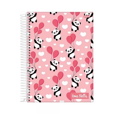 Caderno Universitário Jandaia Espiral Capa Dura Stella 1 Matéria 80 Folhas Capas Diversas