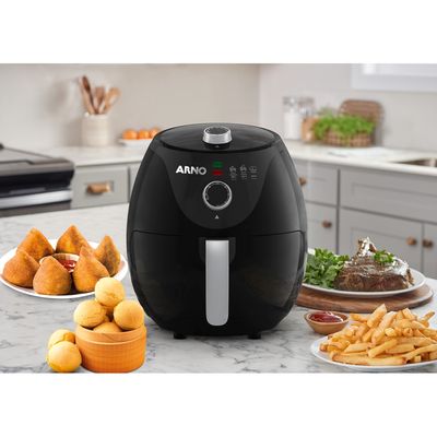 Fritadeira Elétrica Air Fryer Arno Easy Fry EZFP Preta 3,2L - 220V