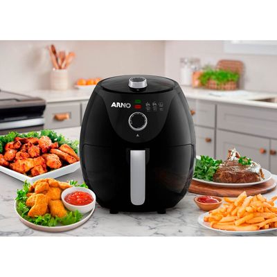 Fritadeira Elétrica Air Fryer Arno Easy Fry EZFP Preta 3,2L - 220V