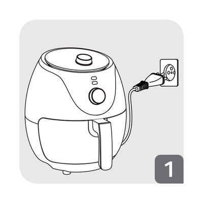 Fritadeira Elétrica Air Fryer Arno Easy Fry EZFP Preta 3,2L - 220V