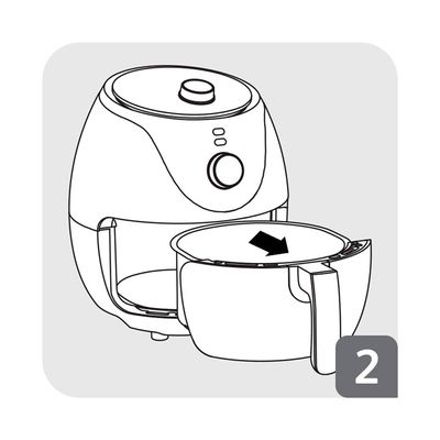 Fritadeira Elétrica Air Fryer Arno Easy Fry EZFP Preta 3,2L - 220V