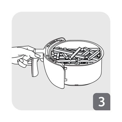 Fritadeira Elétrica Air Fryer Arno Easy Fry EZFP Preta 3,2L - 220V