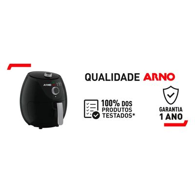 Fritadeira Elétrica Air Fryer Arno Easy Fry EZFP Preta 3,2L - 220V