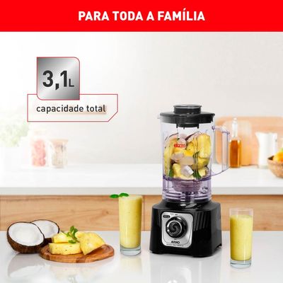 Liquidificador Arno Powermax 1400W Preto LN65 127V