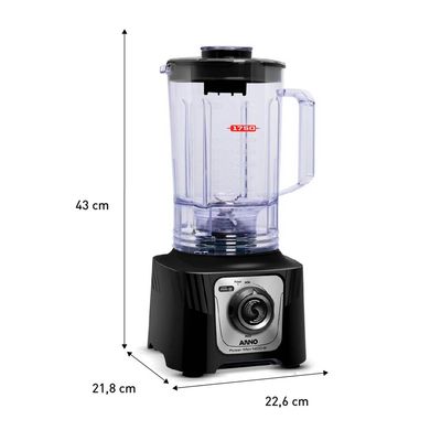 Liquidificador Arno Powermax 1400W Preto LN65 127V