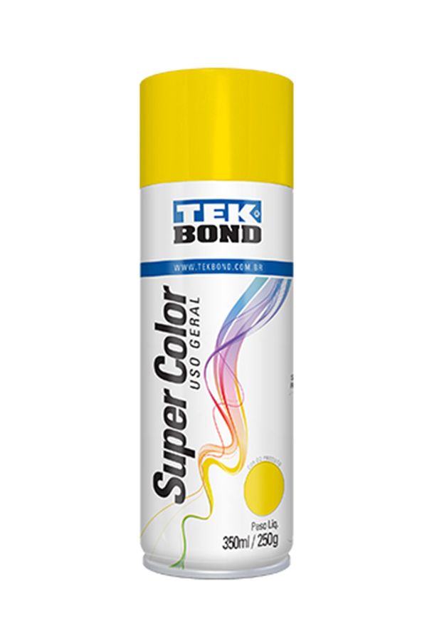 Tinta Acrílica Spray Super Color 350ml/250g Amarelo