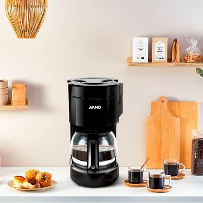 Cafeteira Elétrica Arno Classic CFC1 Preta 12 Xícaras - 220V