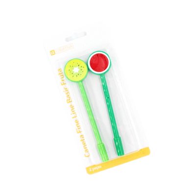 Caneta Fine Line Le Basic Tropical Frutas 0.5mm com 2 Unidades - Item Sortido