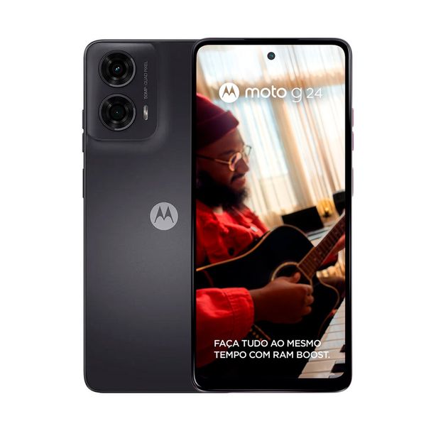 Smartphone Motorola G24 4G 128GB Tela de 6.6