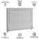 Cabeceira Cama Box Casal 140 cm P05 Atenas Linho Cinza - Lyam Decor