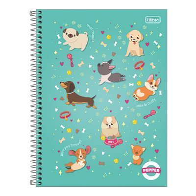 Caderno Universitário Tilibra Pepper 1 Matéria 80 Folhas - Item Sortido