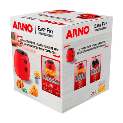 Fritadeira Elétrica Air Fryer Arno Easy Fry EZFV 3,2L Vermelha - 220V