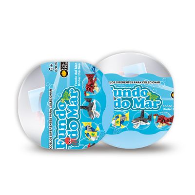 Blocos para Montar Fundo do Mar Xalingo 1 Unidade - Item Sortido