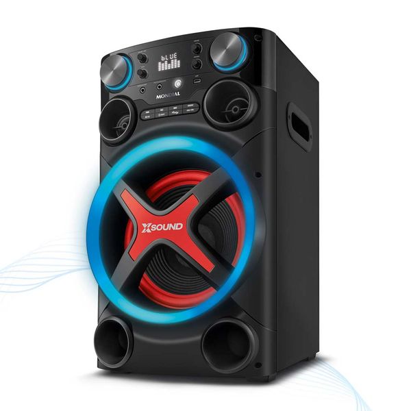 Torre de Som Mondial TM-1200, Luzes, Bluetooth, 1200 W RMS, APP