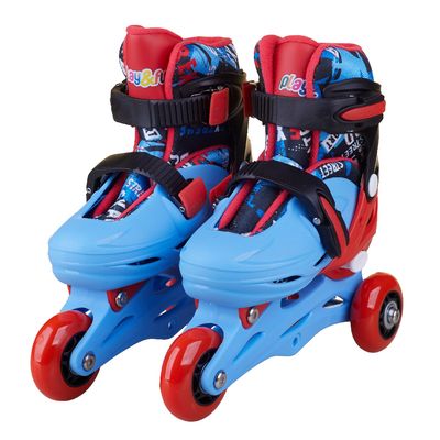 Patins Infantil Play&Fun Triline Extreme com Kit de Proteção e Mochila 28-31