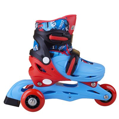 Patins Infantil Play&Fun Triline Extreme com Kit de Proteção e Mochila 28-31