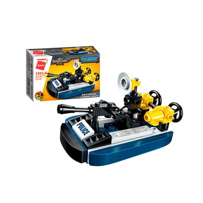 Bloco de Montar Set Combat Zones Series Policia 1801 Qman