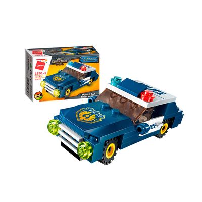 Bloco de Montar Set Combat Zones Series Policia 1801 Qman