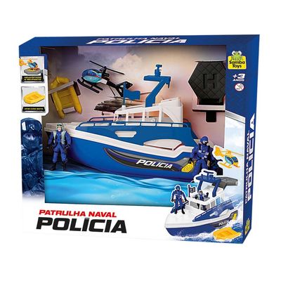 Lancha Patrulha Naval Polícia Samba Toys