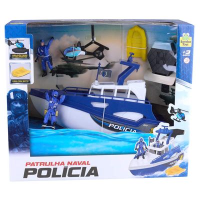 Lancha Patrulha Naval Polícia Samba Toys