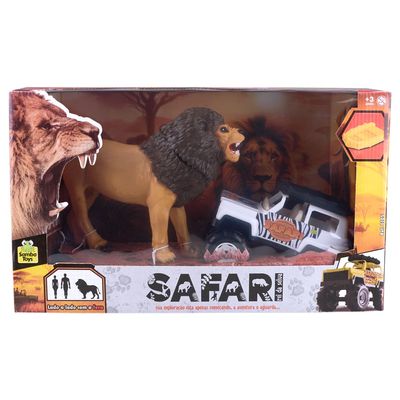 Carro Safari com Leão Samba Toys