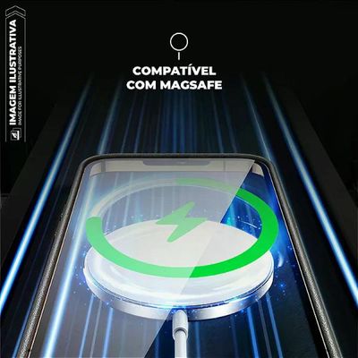 Capa para iPhone 15 - Magsafe TechCouro - Preta - Gshield