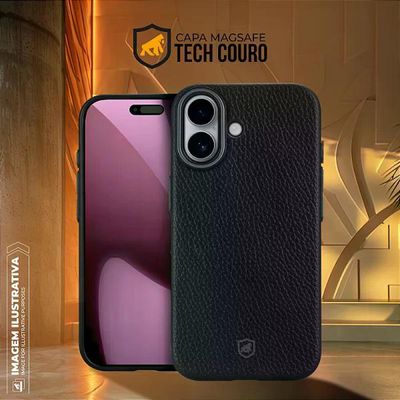 Capa para iPhone 15 - Magsafe TechCouro - Preta - Gshield
