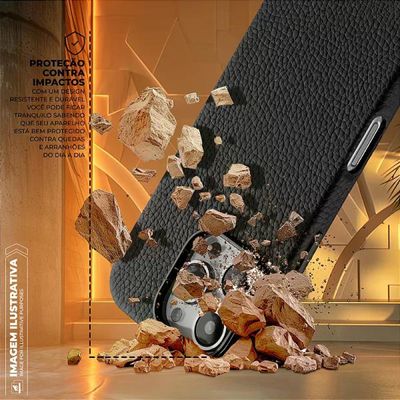 Capa para iPhone 15 - Magsafe TechCouro - Preta - Gshield
