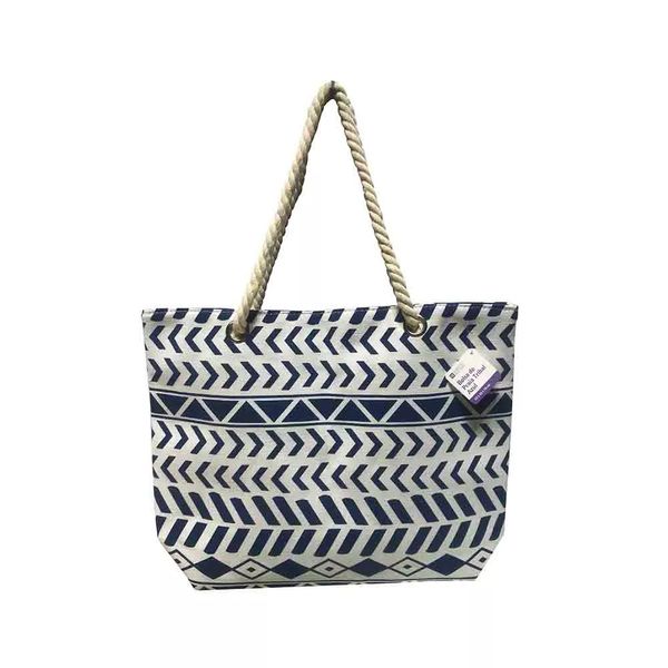 Bolsa de Praia Le Tribal Azul 43x33x10cm