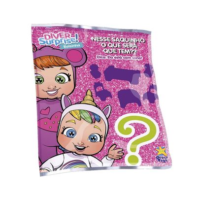 Boneca Divertoys Surprise Bolsinha Mama e Chora - Item Sortido