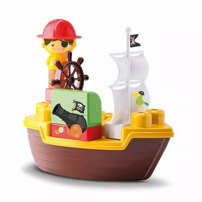 Tchuco Blocks Samba Toys Navio Pirata com 49 Peças