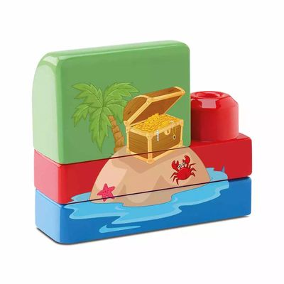 Tchuco Blocks Samba Toys Navio Pirata com 49 Peças