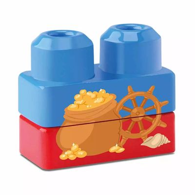 Tchuco Blocks Samba Toys Navio Pirata com 49 Peças