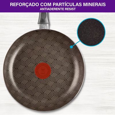 Frigideira Antiaderente Facilita Rochedo Vermelho 20cm