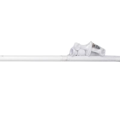 Kit Varão Bella Arte Pratiko Basic 19mmx1,50m com 2 Suportes em Madeira Branco