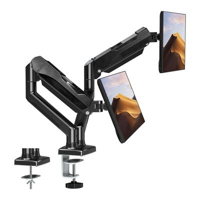 Suporte Duplo Para Monitor 17 A 32 Articulado Pistão A Gás - Fitter F16