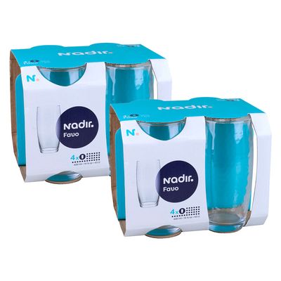 Kit Conjunto de Copos Favo 430ml com 8 Nadir 7642