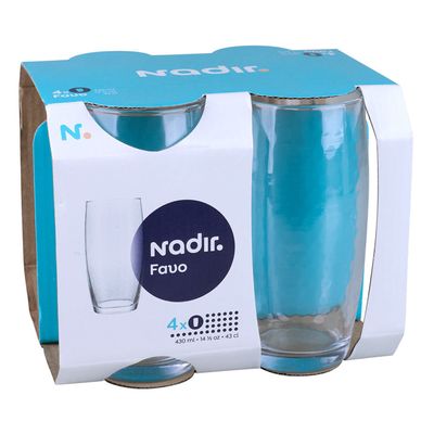 Kit Conjunto de Copos Favo 430ml com 8 Nadir 7642