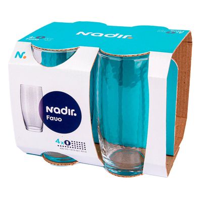 Kit Conjunto de Copos Favo 430ml com 8 Nadir 7642