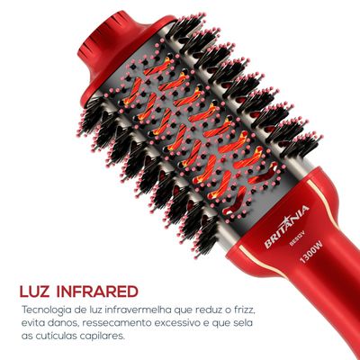 Escova Secadora Britânia Soft 4 em 1 1300W Bivolt BES12 Bivolt
