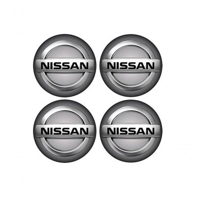 Jogo Bottom- Emblema Para Calota Nissan 48mm Degrade 4...
