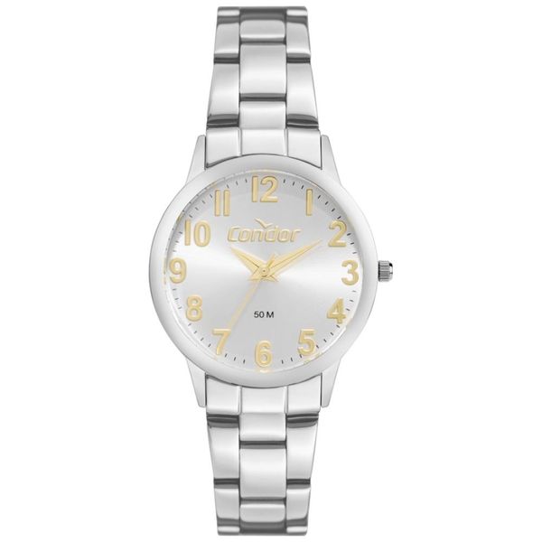 Relógio Condor Feminino Ref: Co2035ndj/4k Casual Prateado