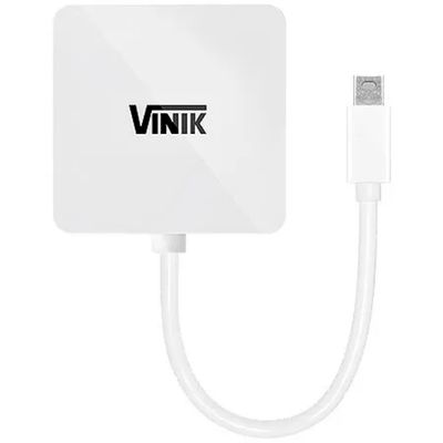 Adaptador 3 em 1 Mini Displayport para HDMI Displayport  DVI